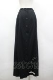 画像2: alice auaa / 後ろボタンロングスカート 3 黒 I-26-03-19-097-AA-SK-SA-ZI (2)