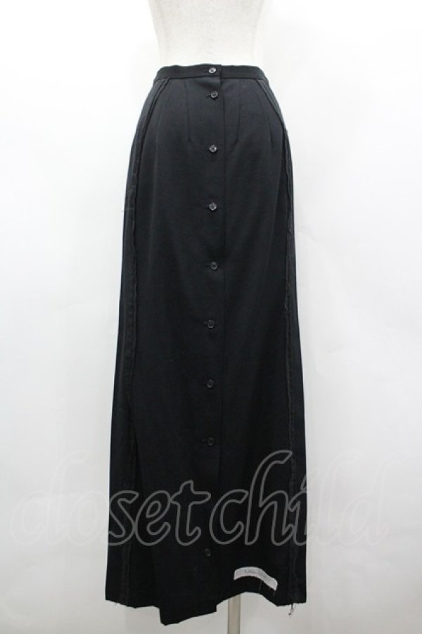 画像2: alice auaa / 後ろボタンロングスカート 3 黒 I-26-03-19-097-AA-SK-SA-ZI (2)