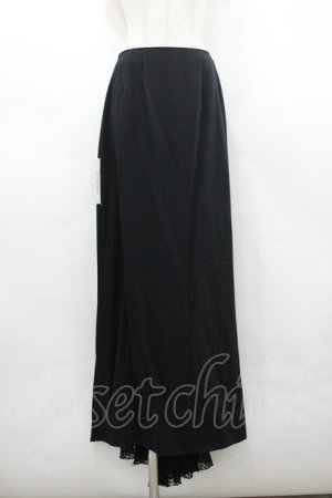 画像: alice auaa / レース使いロングSK  黒 I-26-03-19-098-AA-SK-SA-ZI