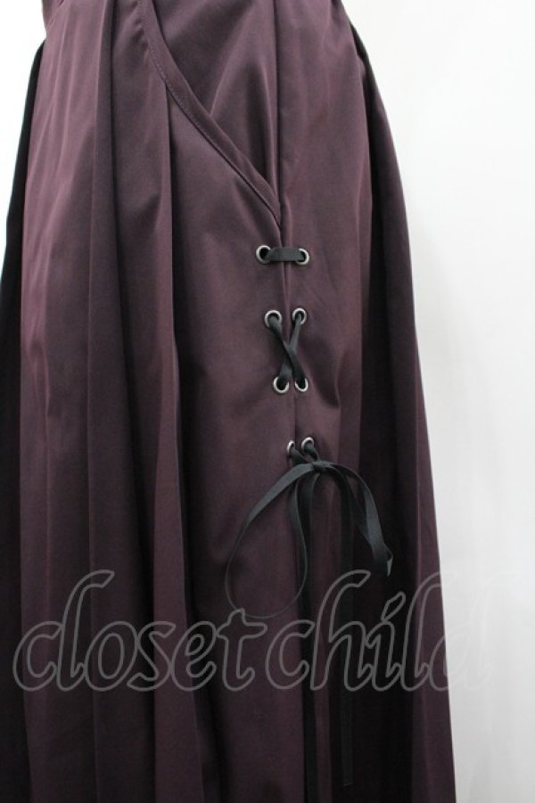 画像3: axes femme POETIQUE / タックデザイン袴パンツ  パープル I-26-03-19-099-AX-PA-SA-ZI (3)