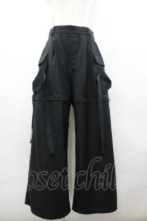 画像: REZEN / ２ＷＡＹカーゴ袴パンツ M 黒 I-26-03-19-101-LO-PA-SA-ZI