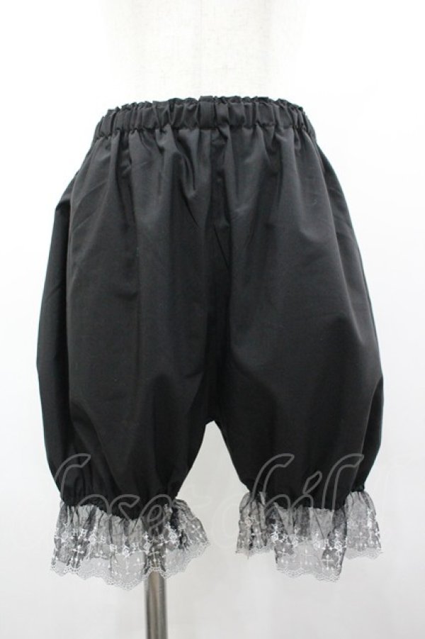 画像1: Moi-meme-Moitie / バラ十字架レースドロワーズ  黒 I-26-03-19-103-MO-PA-SA-ZI (1)