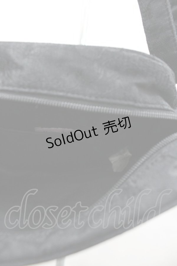 画像3: Maison de FLEUR / ロゴ刺繍レースショルダーバッグ  黒 I-26-03-19-107-LO-BG-SA-ZI (3)