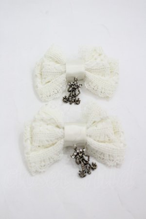 画像: ALICE and the PIRATES / Historiaレースリボンクリップ  白 I-26-03-19-121-PA-AC-SA-ZI