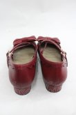 画像2: axes femme kawaii / クロスベルトリボンパンプス L ボルドー I-26-03-19-123-AX-SH-SA-ZI (2)
