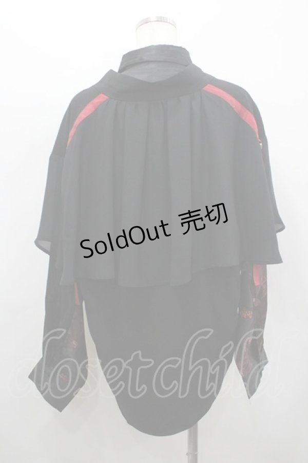 画像5: REZEN / 金剛力士ケープ羽織 M 黒 I-26-03-19-012-LO-TO-SA-ZI (5)