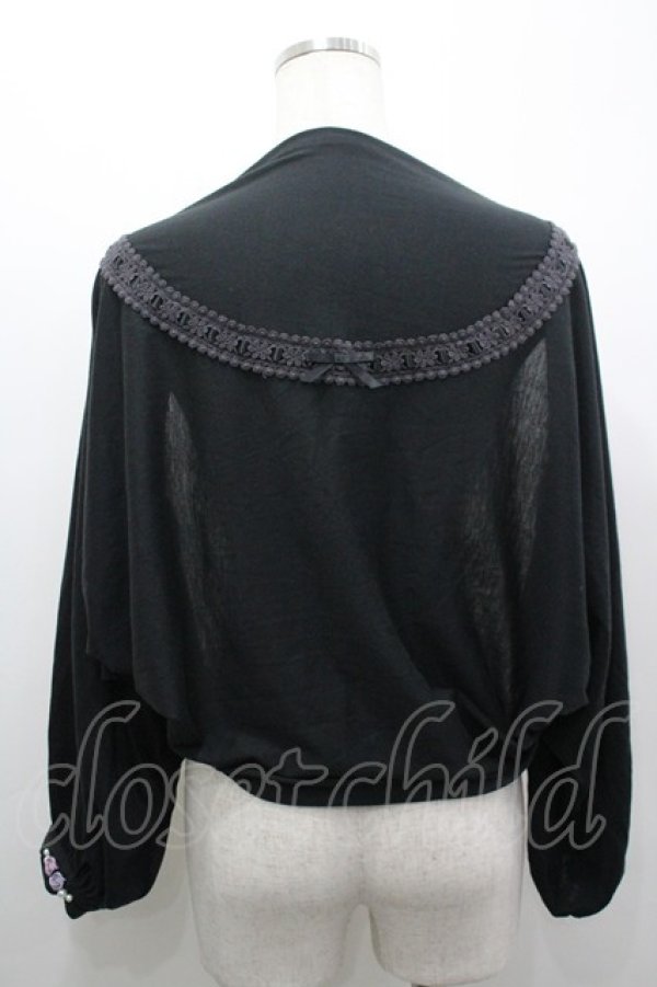 画像3: axes femme / 巻き薔薇パールボレロ  黒 I-26-03-19-015-AX-TO-SA-ZI (3)