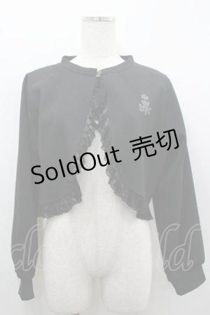 画像: m petit by misako / MSKバラBフリルボレロ M 黒 I-26-03-19-018-LO-TO-SA-ZI