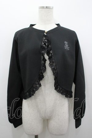 画像: m petit by misako / MSKバラBフリルボレロ L 黒 I-26-03-19-021-LO-TO-SA-ZI