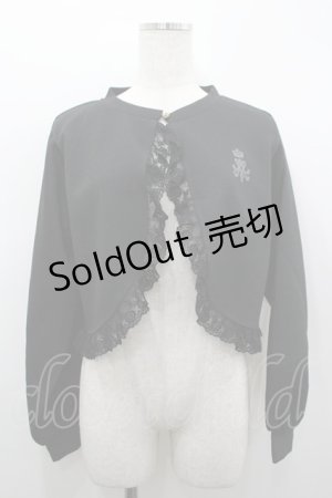 画像: m petit by misako / MSKバラBフリルボレロ L 黒 I-26-03-19-021-LO-TO-SA-ZI