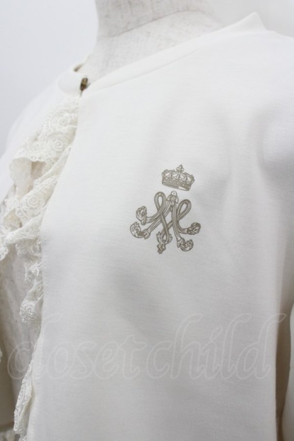 画像2: m petit by misako / MSKバラBフリルボレロ L アイボリー I-26-03-19-022-LO-TO-SA-ZI (2)