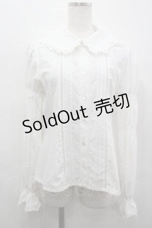 画像: Moi-meme-Moitie / シャーリングスリーブブラウス  白 I-26-03-19-023-MO-BL-SA-ZI