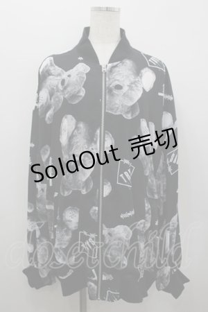 画像: TRAVAS TOKYO / /Logo bears over size chiffon blouson  黒 I-26-03-19-024-PU-JA-TE-ZI