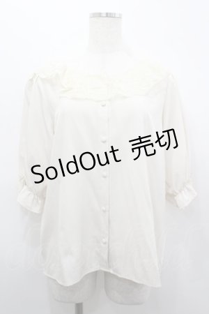 画像: m petit by misako / NINA'Sコラボブラウス L アイボリー I-26-03-19-003-LO-BL-SA-ZI