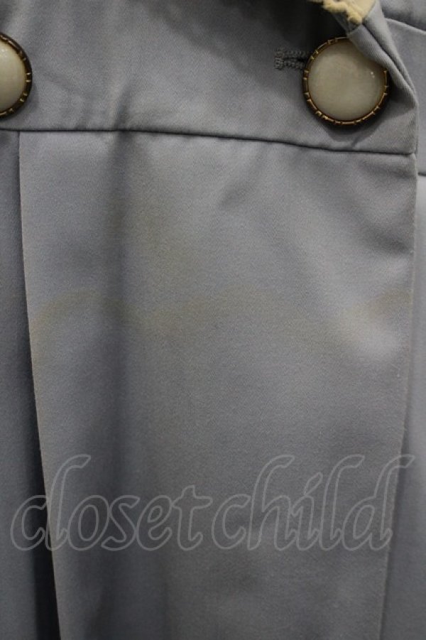 画像2: an another angelus / ウエスト2ボタンコート  サックスＸアイボリー I-26-03-19-030-CA-CO-SA-ZI (2)