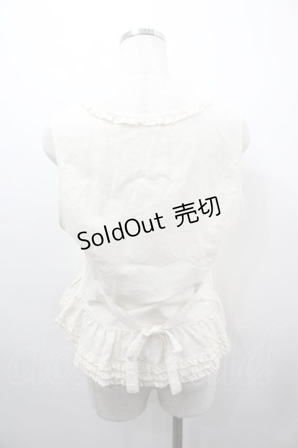 画像3: PINK HOUSE / バージラデニムフリルベスト  生成り I-26-03-23-033-LO-TO-SA-ZI (3)