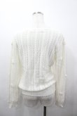 画像3: PINK HOUSE / カメリアモチーフニットカーディガン  白 I-26-03-23-034-LO-TO-SA-ZI (3)