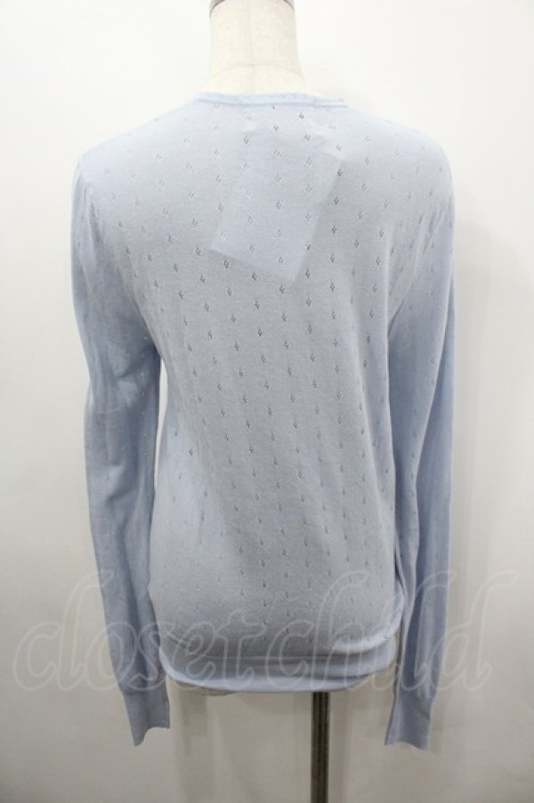 画像2: Katie / LACY LACY v neck cardigan  サックス I-26-03-23-035-LO-TO-SA-ZI (2)