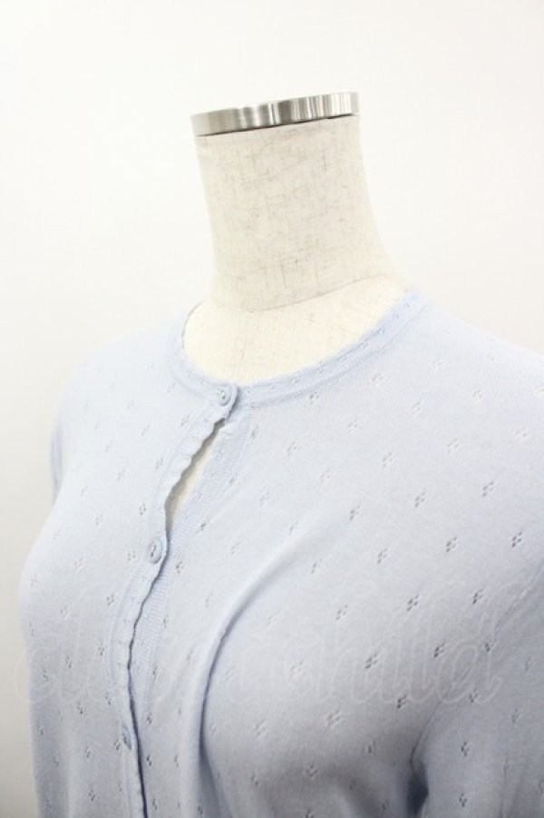 画像3: Katie / LACY LACY v neck cardigan  サックス I-26-03-23-035-LO-TO-SA-ZI (3)