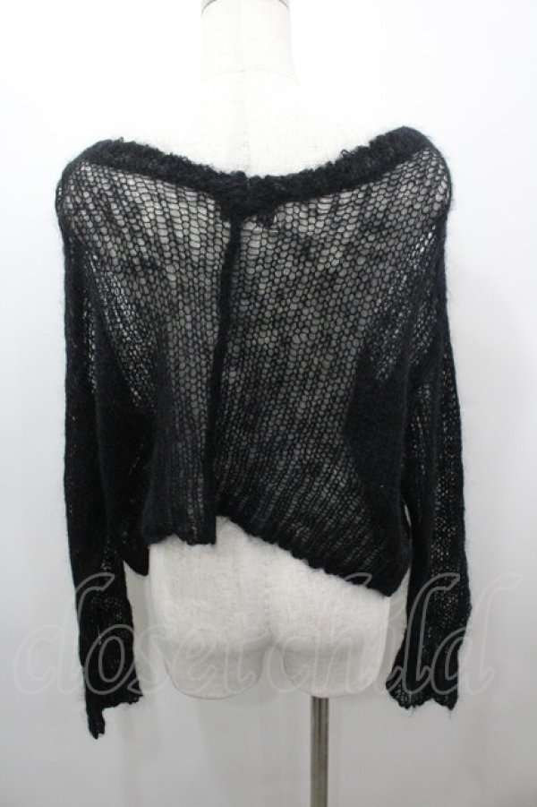 画像3: Katie / PUNKY PUNKY v neck knit  黒 I-26-03-23-037-LO-TO-SA-ZI (3)