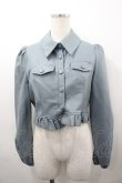 画像1: lilLilly / ショートレザージャケット  グレー I-26-03-23-038-LO-JA-SA-ZI (1)