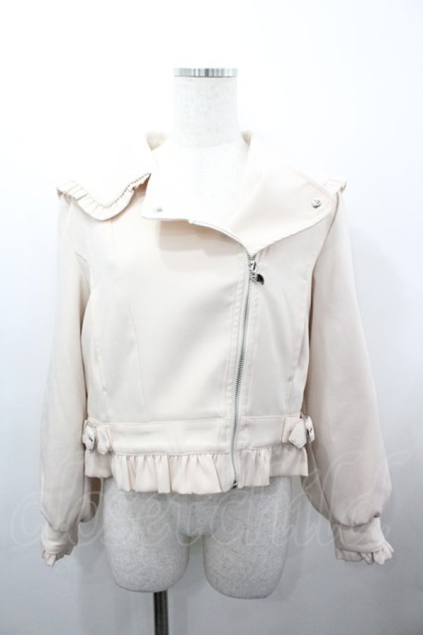 画像1: Honey Cinnamon / ハートバックルライダース F ベージュ I-26-03-23-039-LO-CO-TE-ZI (1)