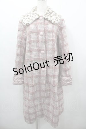画像: MILK / ローブコート  ファンシーピンクツイード I-26-03-23-041-ML-CO-TE-ZI