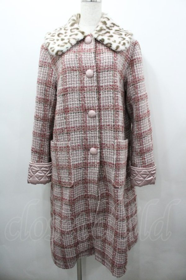 画像1: MILK / ローブコート  ファンシーピンクツイード I-26-03-23-041-ML-CO-TE-ZI (1)