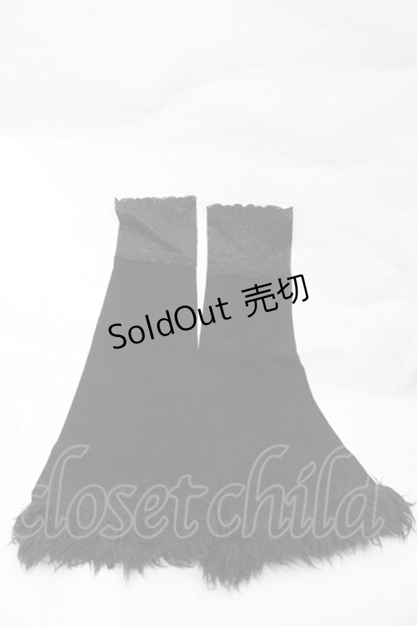 画像4: Qutie Frash / ファー付きオフショル着物カーデ  黒×パープル I-26-03-23-043-QU-JA-TE-ZI (4)