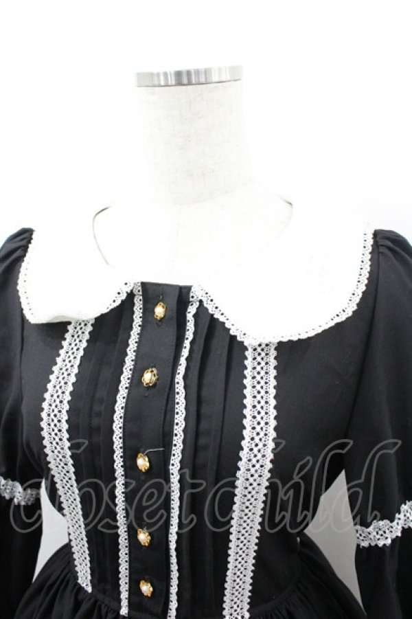 画像3: ALICE and the PIRATES / クラシカルメイドワンピース  黒Ｘ白 I-26-03-23-045-PA-OP-SA-ZI (3)