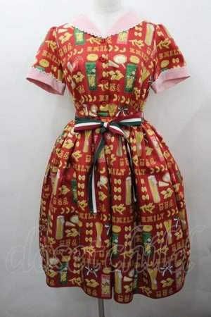 画像: Emily Temple cute / PASTA!!ワンピース  赤 I-26-03-23-049-ET-OP-TE-ZI