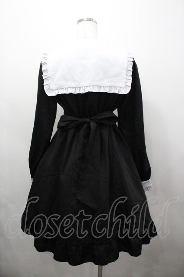 画像3: Amavel / ガーリーフリルデコルテオープンワンピース  黒 I-26-03-23-052-CA-OP-SA-ZI (3)