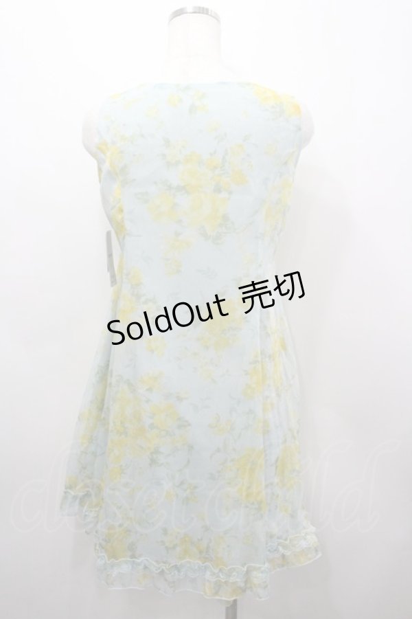 画像3: axes femme / ブーケ柄楊柳チュニック M グリーン I-26-03-23-054-AX-OP-SA-ZI (3)