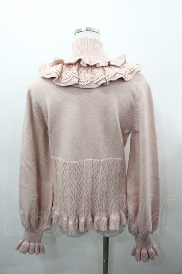 画像3: Hoshibako Works / タートルネックフリルニット  ピンク I-26-03-23-006-LO-TO-SA-ZI (3)