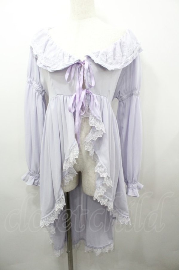 画像1: Vallee lys / "Seraph"フィッシュテールカーディガン  ラベンダー I-26-03-23-062-GO-TO-SA-ZI (1)