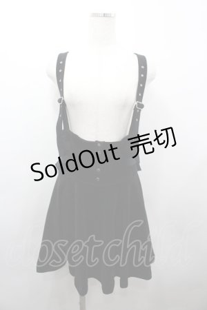 画像: Katie / TEA&CAKEジャンパースカート  黒 I-26-03-23-064-LO-OP-SA-ZI