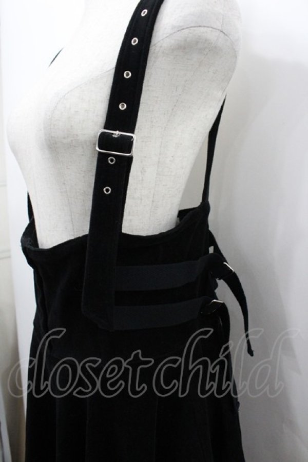 画像2: Katie / TEA&CAKEジャンパースカート  黒 I-26-03-23-064-LO-OP-SA-ZI (2)