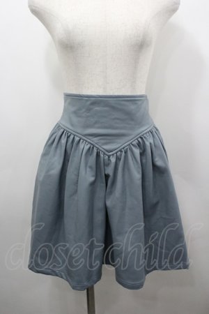 画像: lilLilly / レザーフレアミニスカート  グレー I-26-03-23-066-LO-SK-SA-ZI