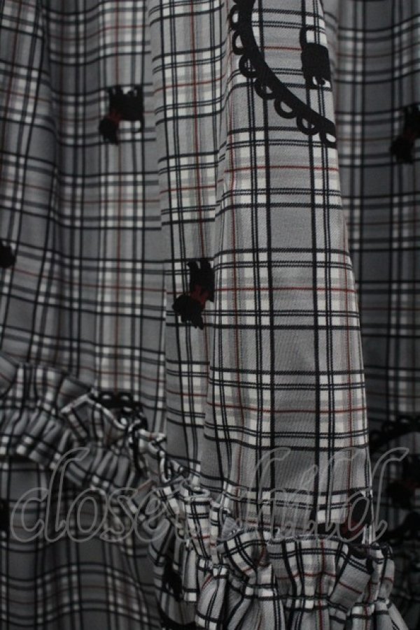 画像2: axes femme kawaii / おさんぽテリア柄スカート  黒 I-26-03-23-067-AX-SK-SA-ZI (2)