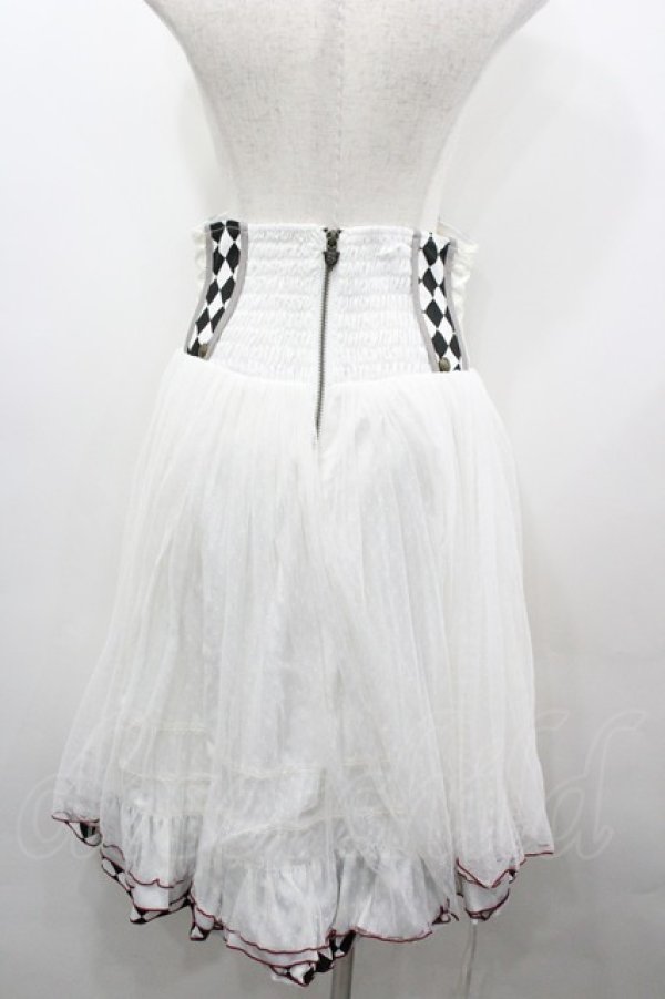 画像3: Ozz oneste / Sunset Roseチュールコルセットスカート  白 I-26-03-23-076-OO-SK-TE-ZI (3)