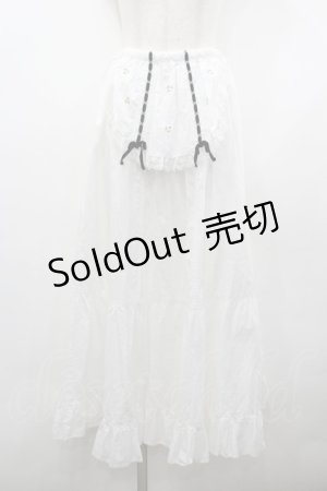 画像: Katie / ROMANELLI longskirt  白Ｘ黒 I-26-03-23-078-LO-SK-SA-ZI