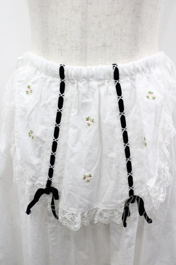 画像2: Katie / ROMANELLI longskirt  白Ｘ黒 I-26-03-23-078-LO-SK-SA-ZI (2)