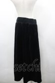 画像3: INGEBORG / カメリア刺繍入りベロアスカート  ブラック I-26-03-23-079-LO-SK-SA-ZI (3)