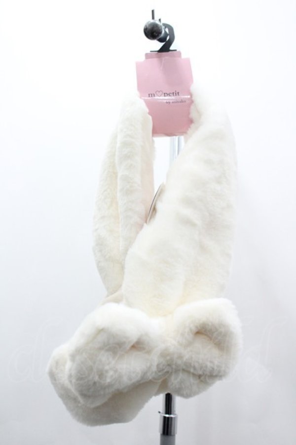 画像1: m petit by misako / AMリボンツキティペット  白 I-26-03-23-085-LO-ZA-SA-ZI (1)