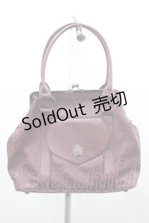 画像: MIHO MATSUDA / 薔薇型押しがま口バッグ  ボルドー I-26-03-23-086-GO-BG-SA-ZI