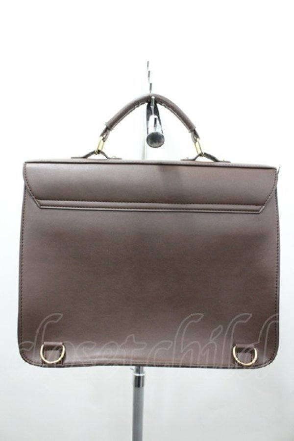 画像2: Amavel / Royal Crown A4サッチェルバッグ  ブラウン I-26-03-23-087-CA-BG-SA-ZI (2)