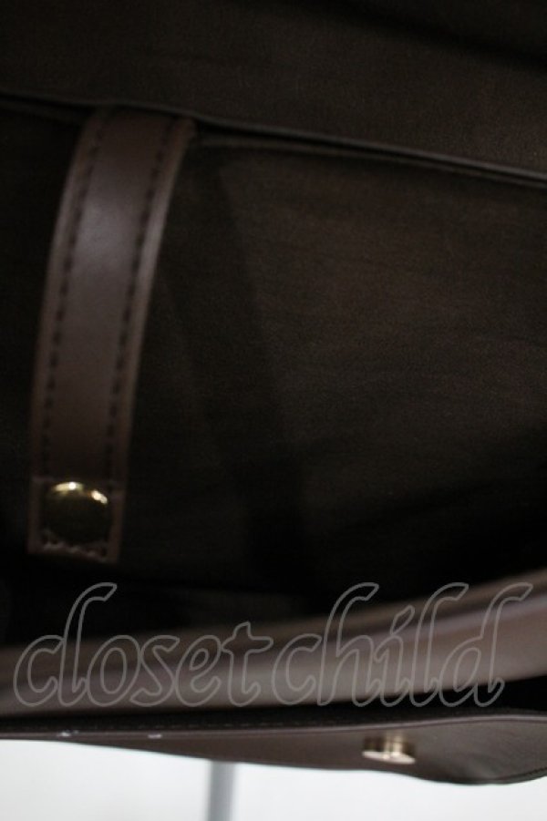 画像3: Amavel / Royal Crown A4サッチェルバッグ  ブラウン I-26-03-23-087-CA-BG-SA-ZI (3)