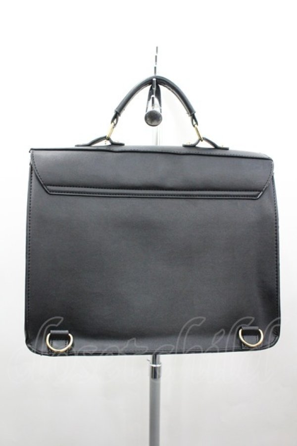 画像2: Amavel / カギ付A4サッチェッルバッグ  黒 I-26-03-23-088-CA-BG-SA-ZI (2)