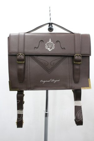 画像: Retro Fashion / バイオリン柄リュック  ブラウン I-26-03-23-089-LO-BG-SA-ZI