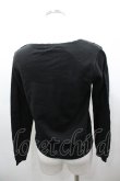 画像3: axes femme / レース＆ローズニットカーディガン  黒 I-26-03-23-009-AX-TO-SA-ZI (3)